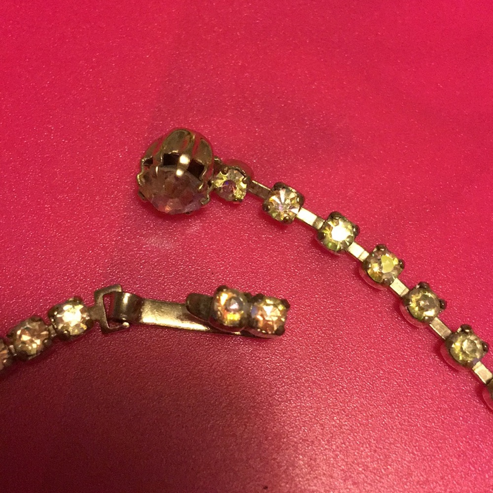 Vintage rhinestone necklace beautiful clasp - Picture 1 of 3